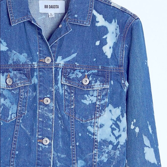 🆕{BB Dakota} Kane Light Acid Wash Denim Jacket - Picture 10 of 16